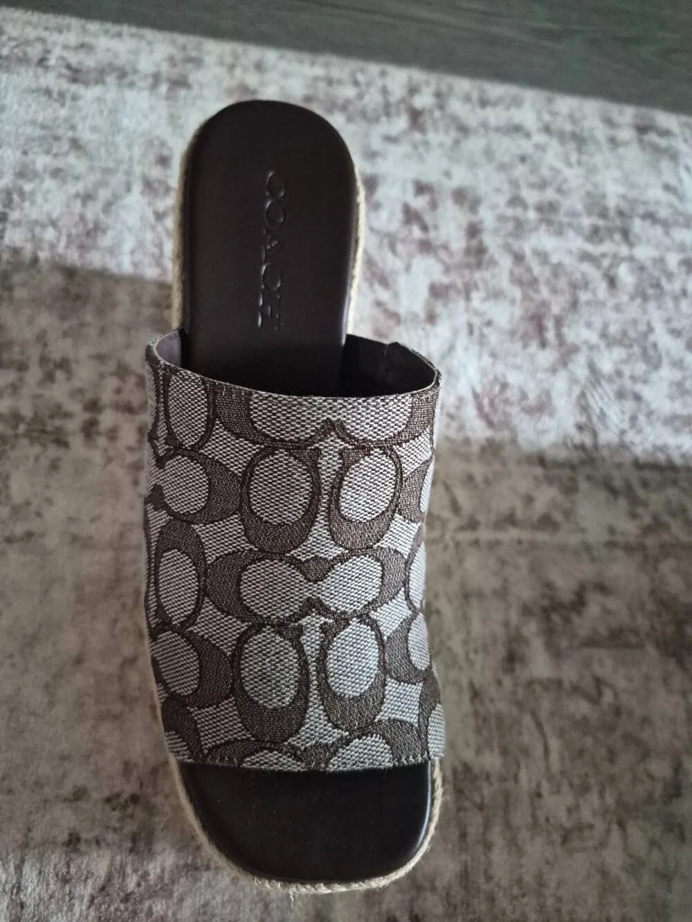 COACH SIGNATURE LOGO ESPADRILLES-SZ.8